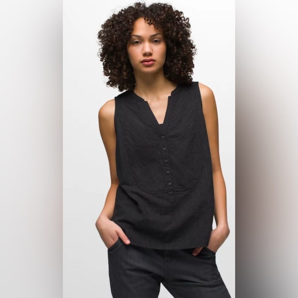 NWT Prana Katya Striped Top Sleeveless Cotton